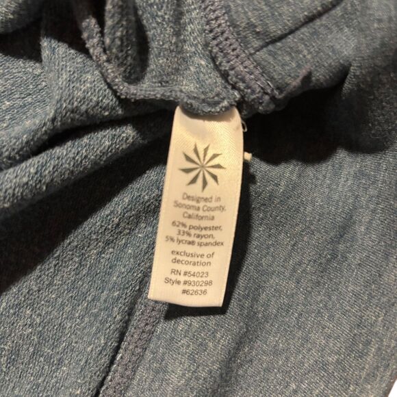 Athleta Cowl Neck Sweatshirt in Heathered Blue- Size S - Picture 7 of 7